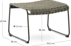 Discount Kave Home Maurina Outdoor Hocker Groen