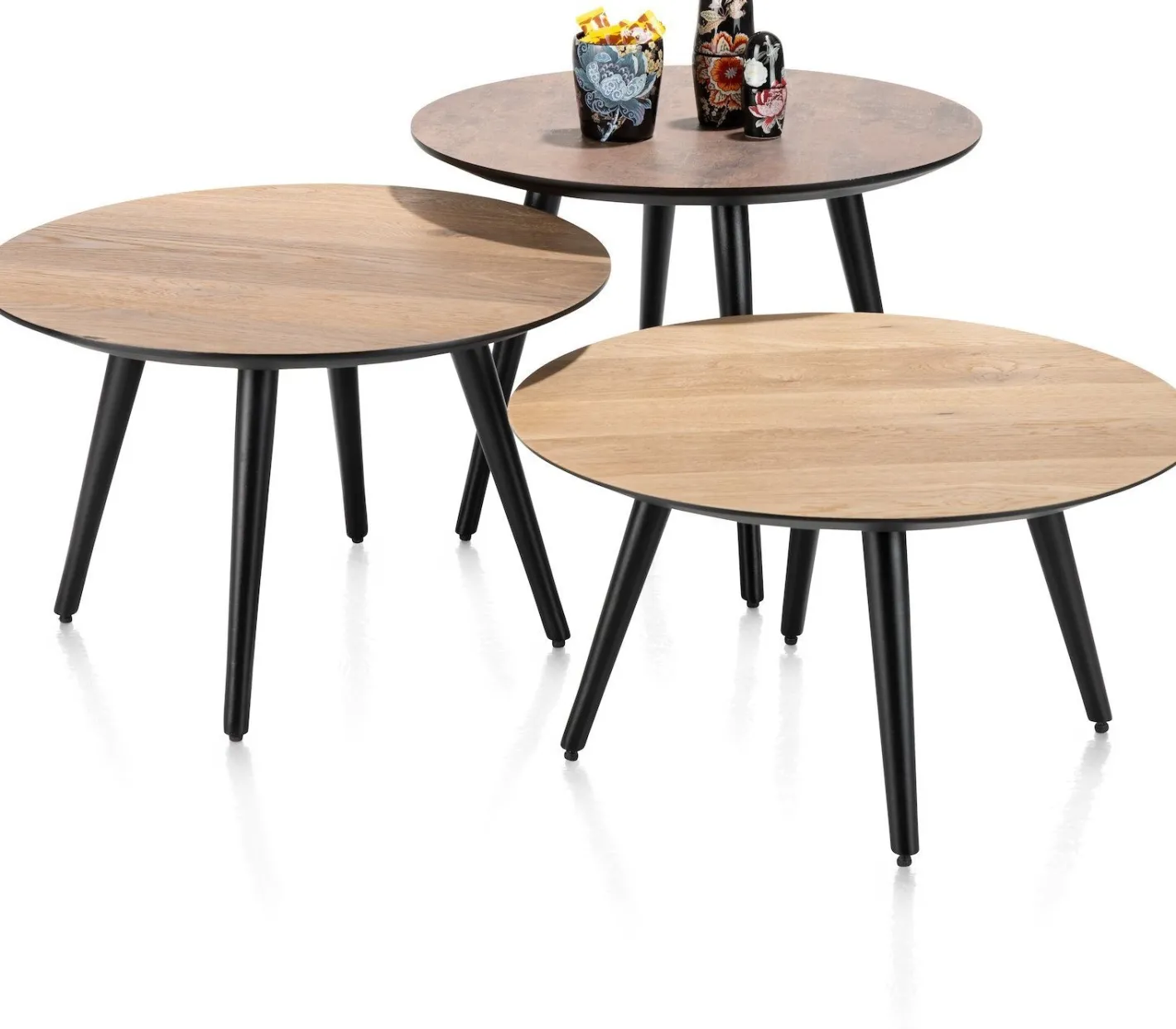 New Henders en Hazel Maze Rond L Salontafel Roest