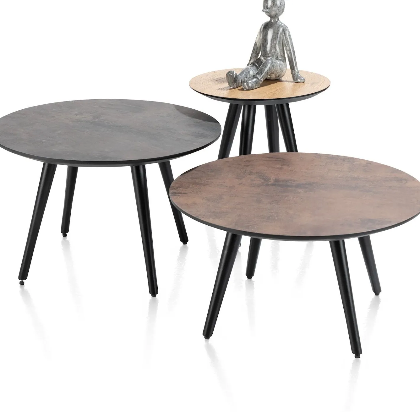 Online Henders en Hazel Maze Rond M Salontafel Antraciet