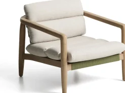 New Kave Home Menfi Outdoor Fauteuil Beige, Groen