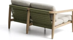 Outlet Kave Home Menfi Tuinbank Beige, Groen