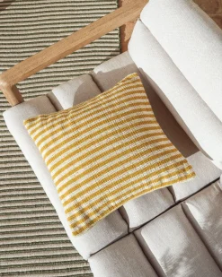 Outlet Kave Home Menfi Tuinbank Beige, Groen