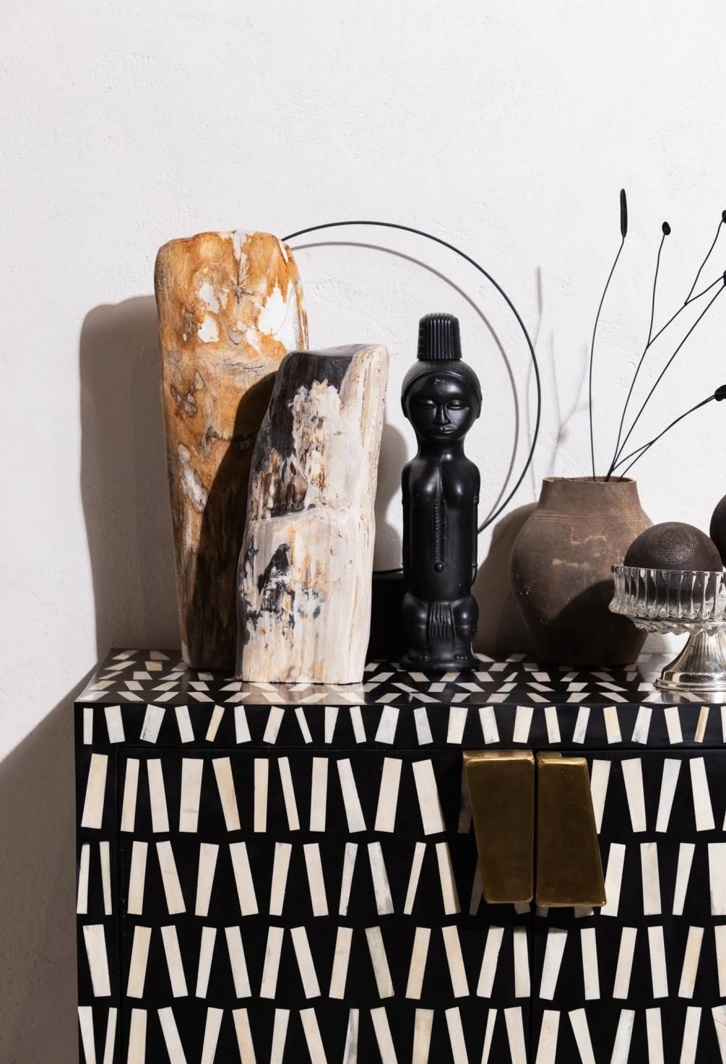Discount WOOOD Menne Opbergkast Black White