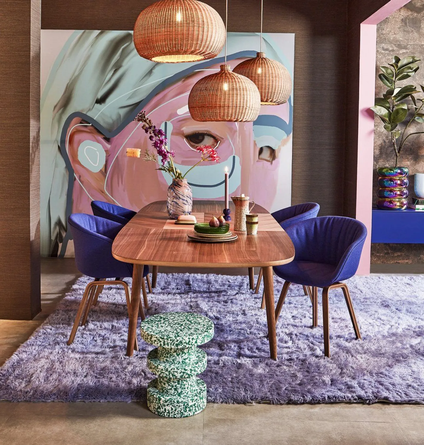 Discount Brinker Carpets Merano Vloerkleed Lila