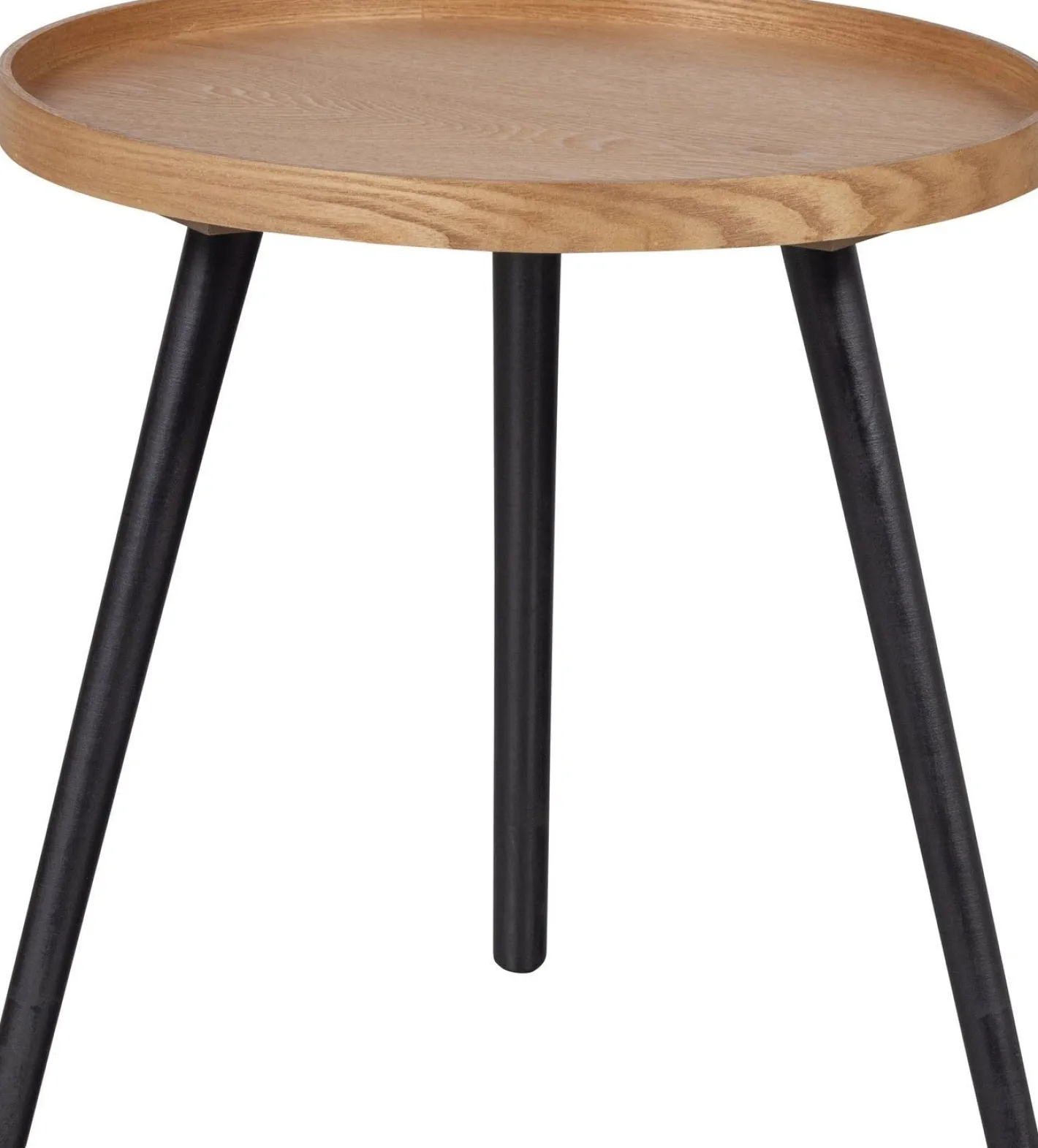 Sale WOOOD Mesa Natural Bijzettafel Naturel, Zwart