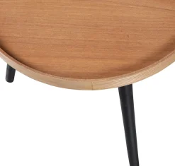 Sale WOOOD Mesa Natural Bijzettafel Naturel, Zwart