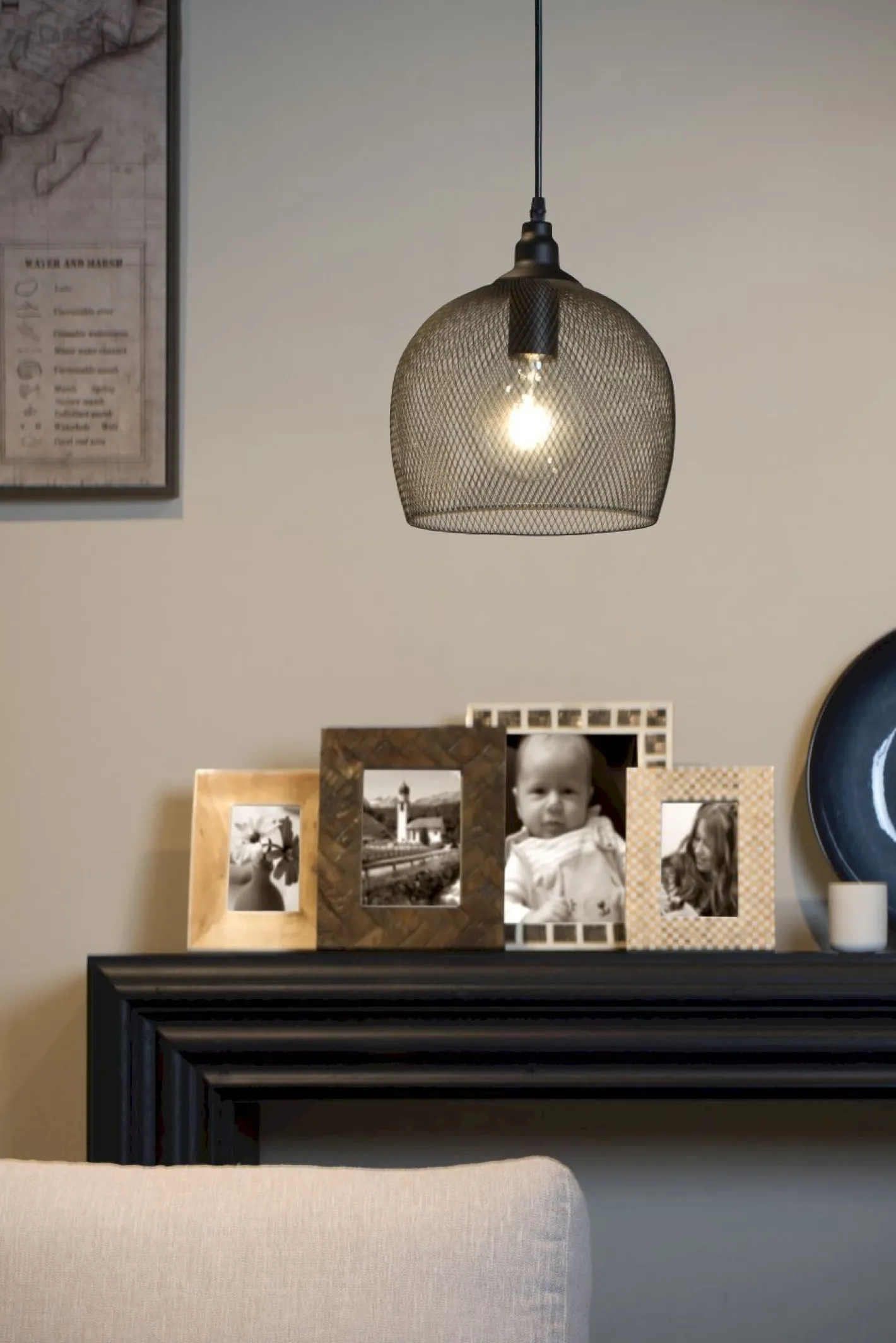 Hot Lucide Mesh Hanglamp Zwart