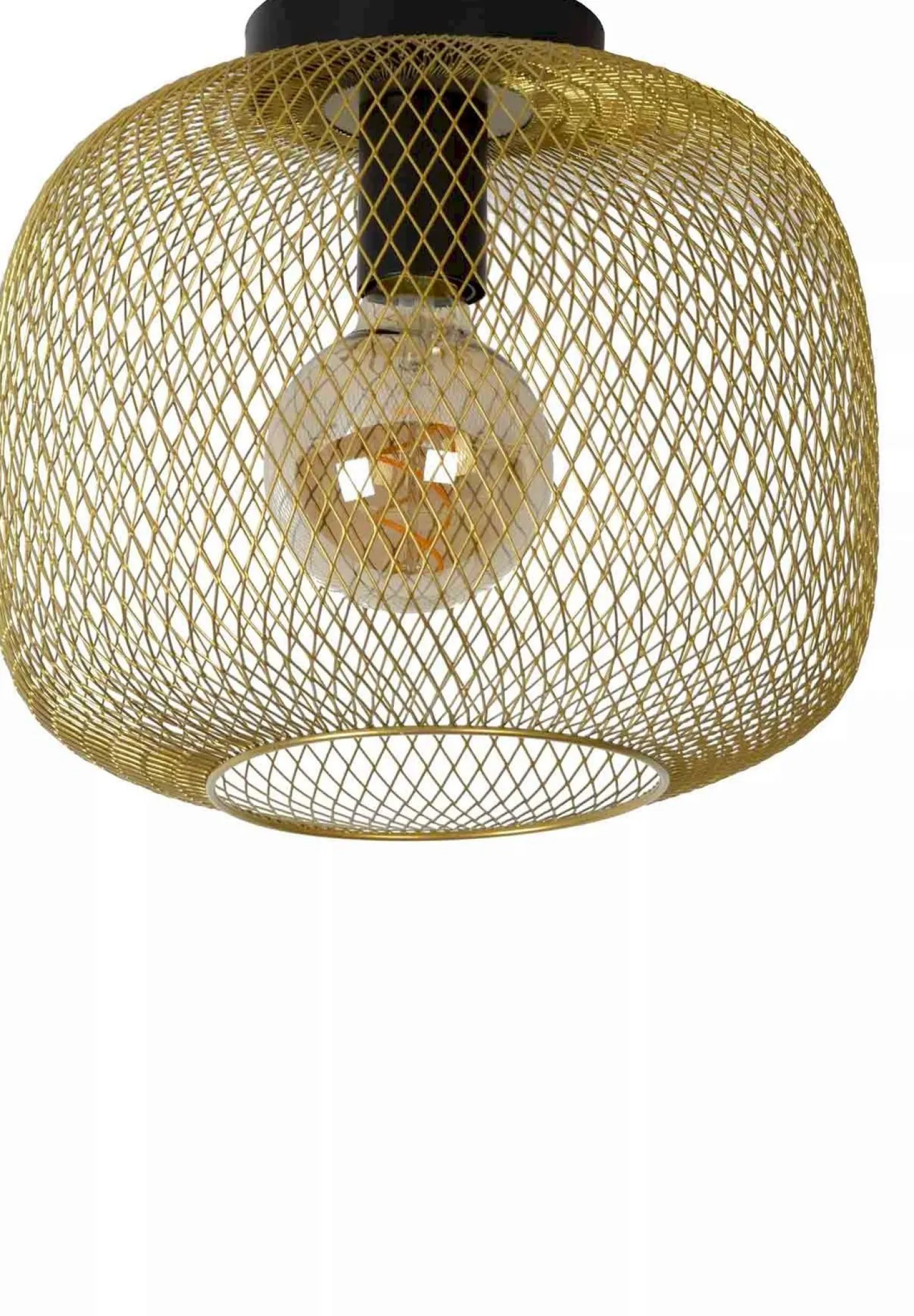 Clearance Lucide Mesh Plafondlamp Goud