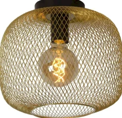 Clearance Lucide Mesh Plafondlamp Goud