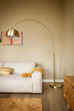 Outlet Zuiver Metal Bow Vloerlamp Brass
