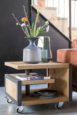 Best Henders en Hazel Metalo Bijzettafel Railway Brown