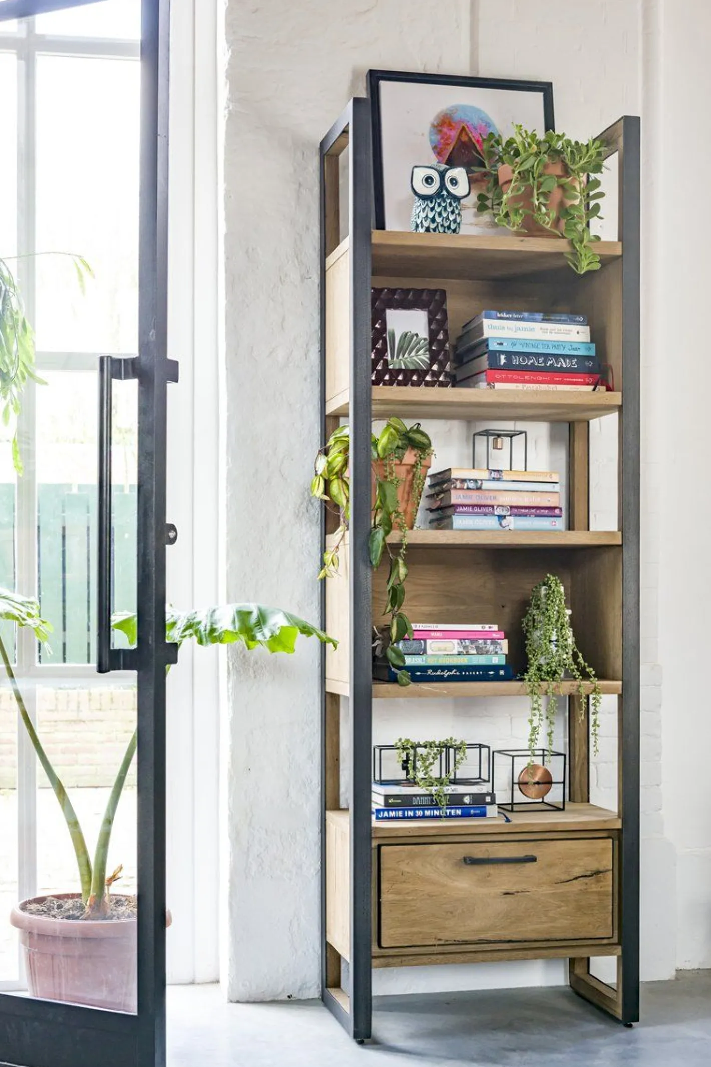 Best Henders en Hazel Metalo Boekenkast Railway Brown, Desert Black