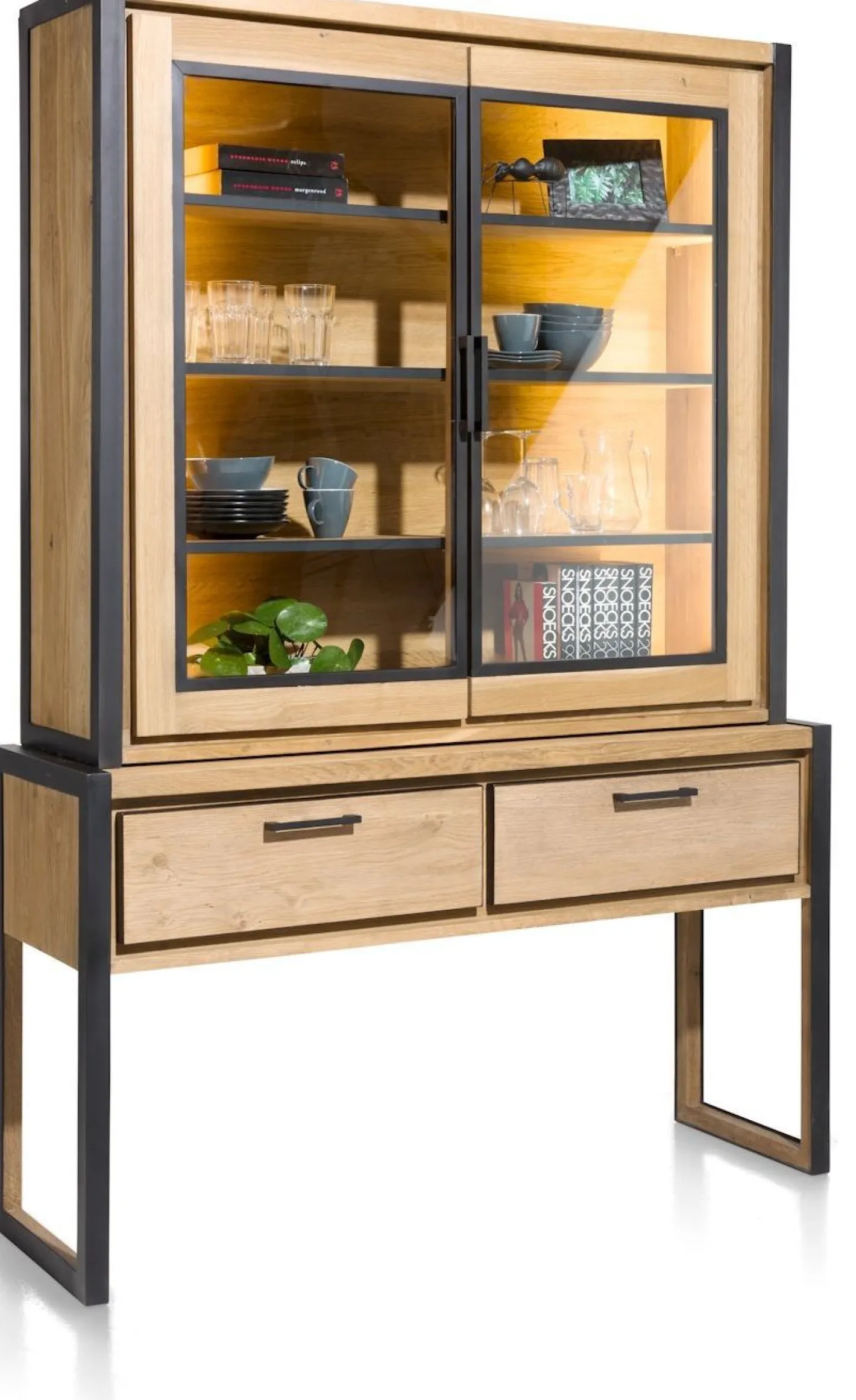 Outlet Henders en Hazel Metalo Buffetkast Railway Brown, Desert Black