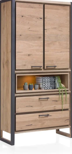 Discount Henders en Hazel Metalo Opbergkast Railway Brown, Desert Black