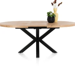 Hot Henders en Hazel Metalox Rond Uitschuiftafel Railway brown