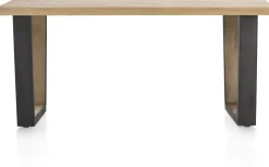 Discount Henders en Hazel Metalox V-Poot Hout Eettafel Railway-Brown