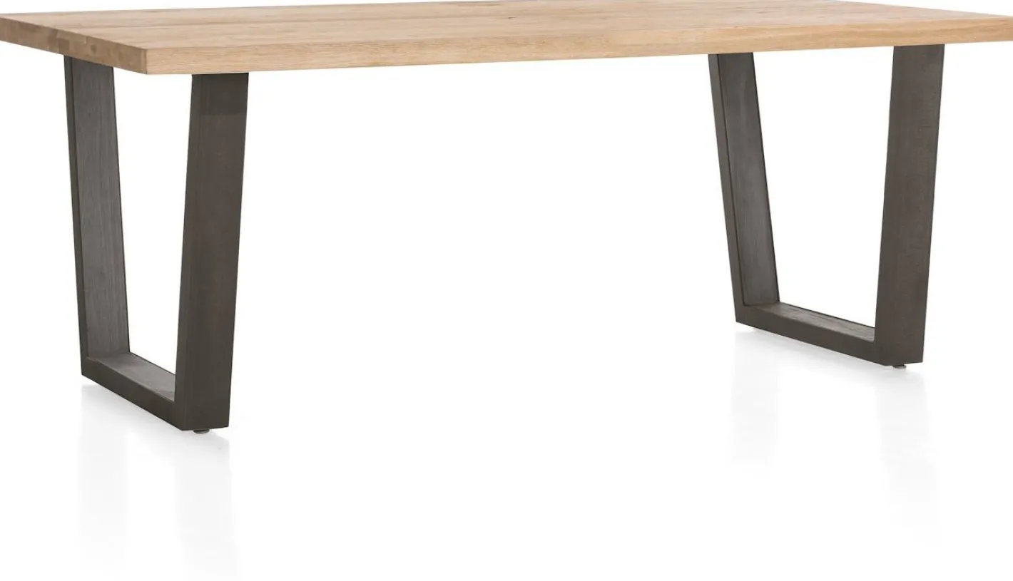 Discount Henders en Hazel Metalox V-Poot Metaal Eettafel Naturel