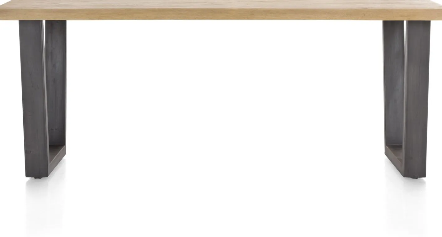Discount Henders en Hazel Metalox V-Poot Metaal Eettafel Naturel