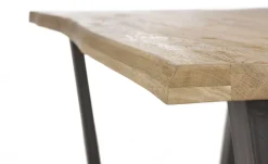 Discount Henders en Hazel Metalox V-Poot Metaal Eettafel Naturel