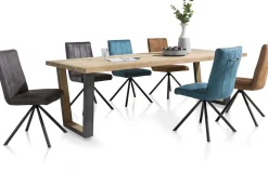 Discount Henders en Hazel Metalox V-Poot Metaal Eettafel Naturel