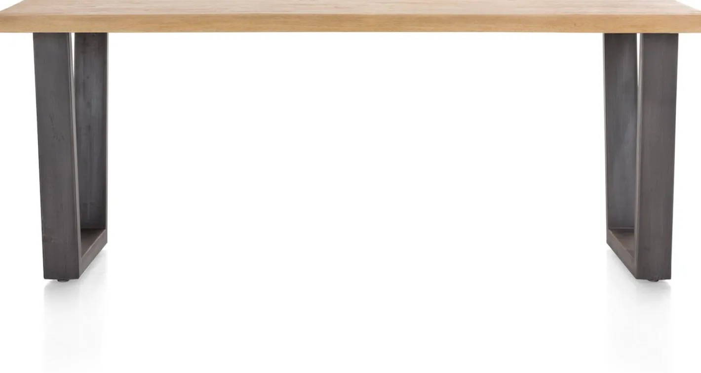 Discount Henders en Hazel Metalox V-Poot Metaal Eettafel Naturel