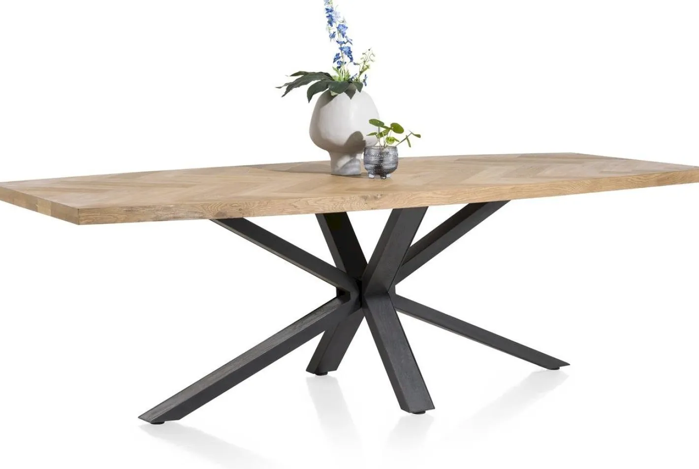 Discount Henders en Hazel Metaluxe Eettafel Railway Brown