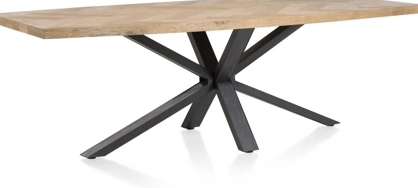 Discount Henders en Hazel Metaluxe Eettafel Railway Brown