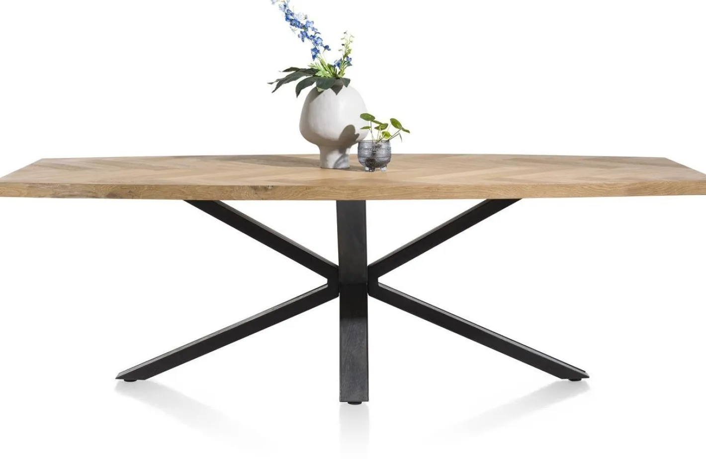 Discount Henders en Hazel Metaluxe Eettafel Railway Brown