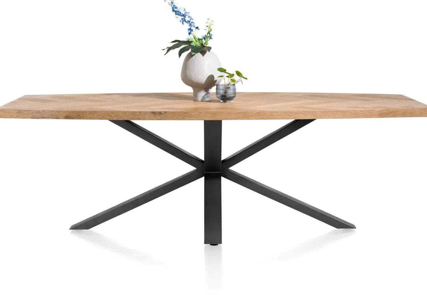 Discount Henders en Hazel Metaluxe Eettafel Railway Brown