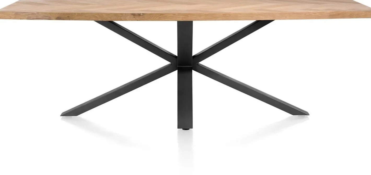 Discount Henders en Hazel Metaluxe Eettafel Railway Brown