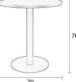 Outlet Zuiver Metsu Bijzettafel Black