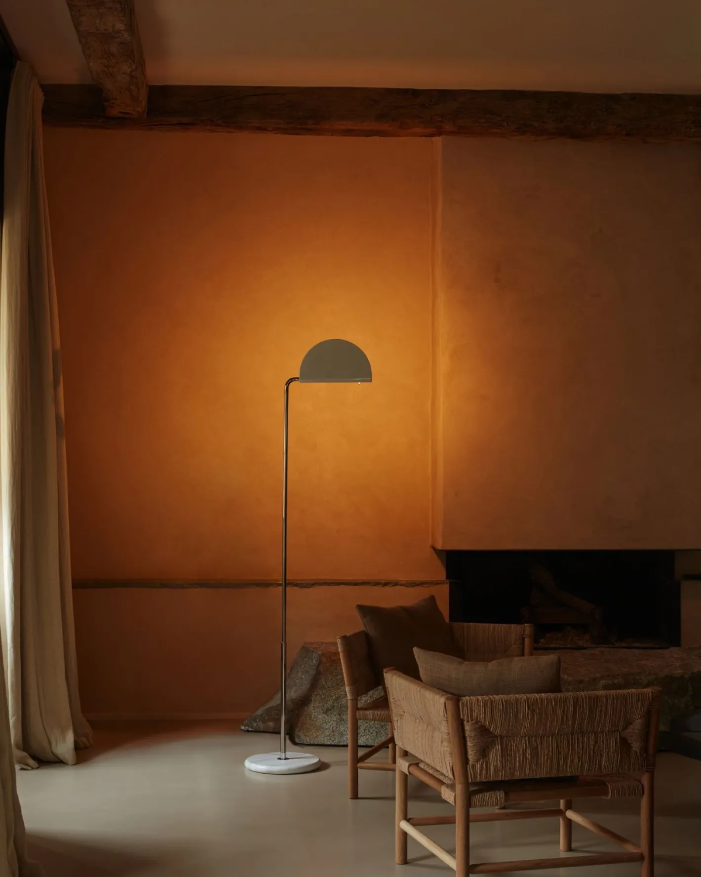 New Eijerkamp Collectie Mezzaluna Vloerlamp Chroom