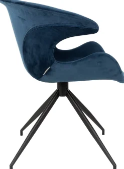 New Zuiver Mia (set van 2) Eetkamerstoel Blue