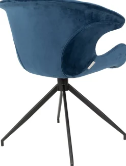New Zuiver Mia (set van 2) Eetkamerstoel Blue