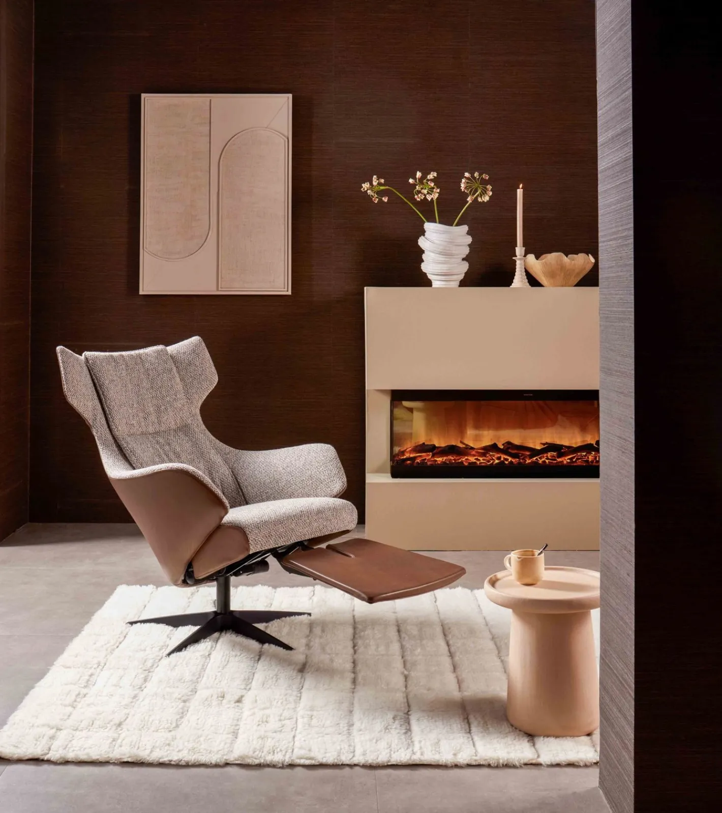 Discount Eijerkamp Collectie Miles M Relaxfauteuil Grijs