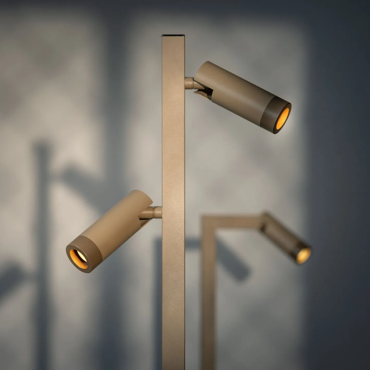 Clearance Eijerkamp Collectie Miller 2-lichts Vloerlamp Mat Zand