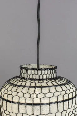 Discount Dutchbone Ming Hanglamp Black, White