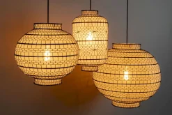 Discount Dutchbone Ming Hanglamp Black, White