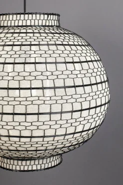 Outlet Dutchbone Ming Hanglamp Black, White