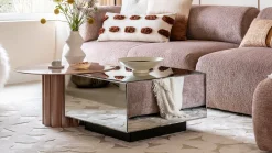Clearance HKLIVING Mirror Block Salontafel Clear