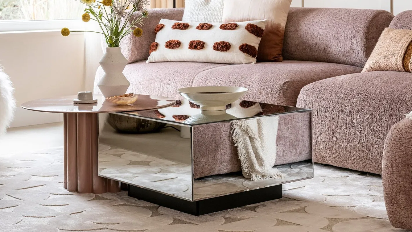 Clearance HKLIVING Mirror Block Salontafel Clear