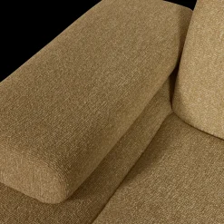 Hot WOOOD Mojo Bouclé Chaise Longue Yellow, Brown Melange