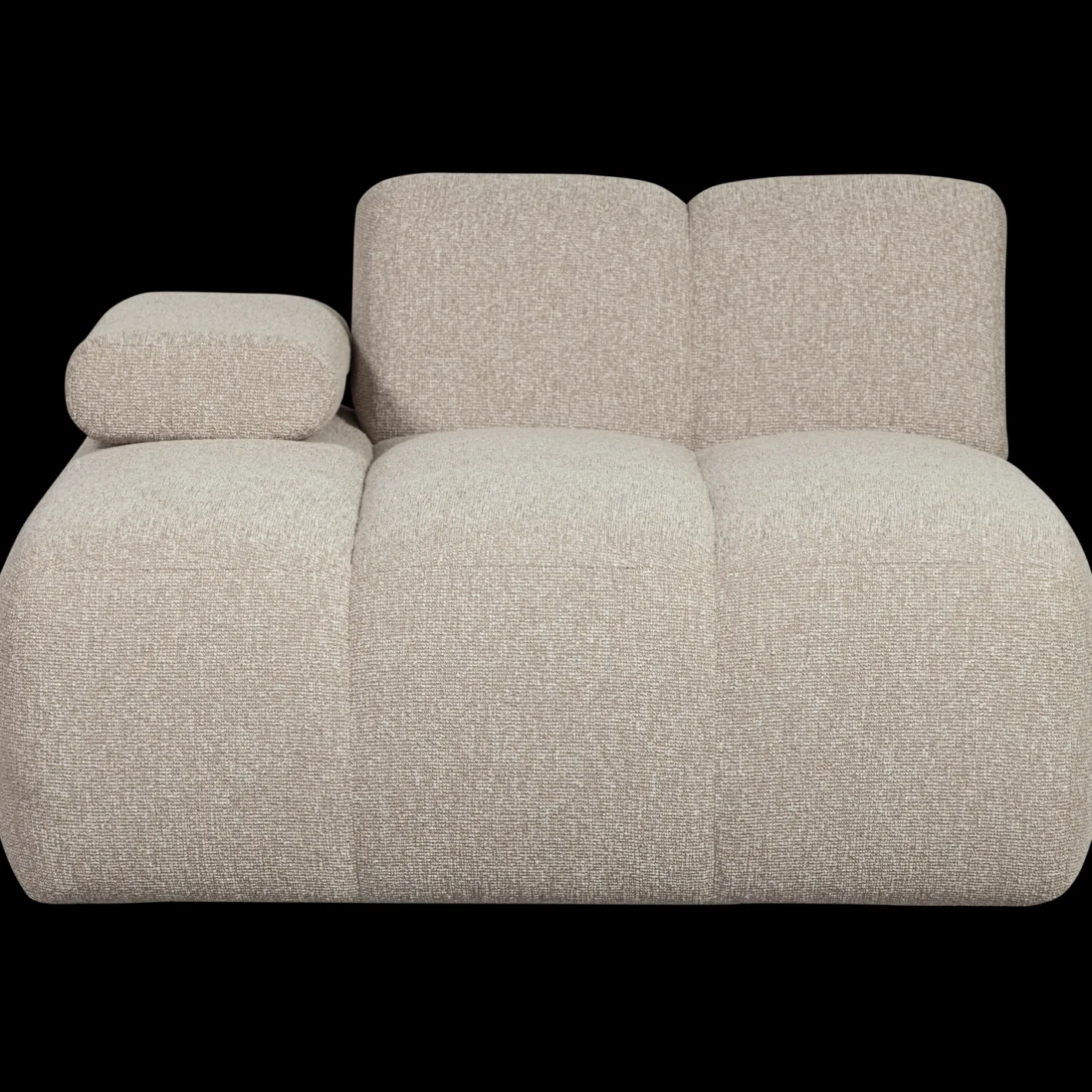 Sale WOOOD Mojo Bouclé Chaise Longue Beige Melange
