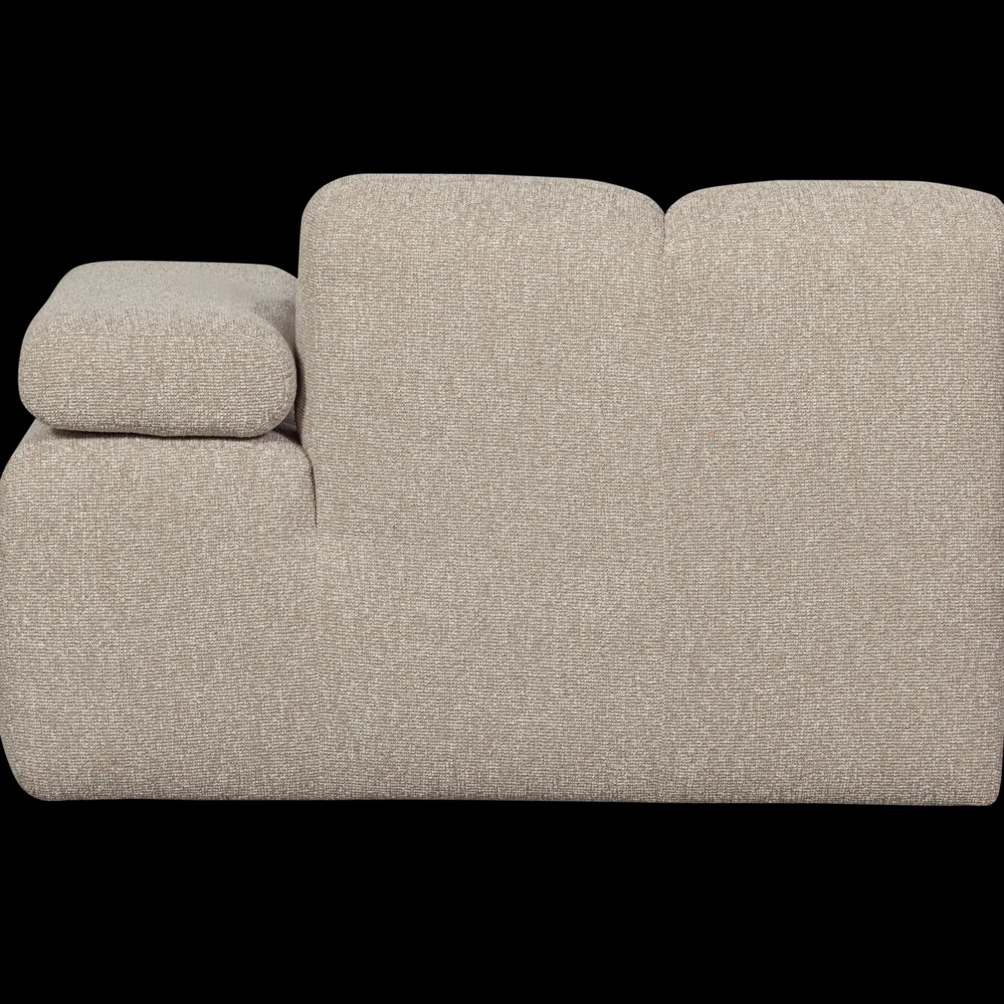 New WOOOD Mojo Bouclé Chaise Longue Beige Melange