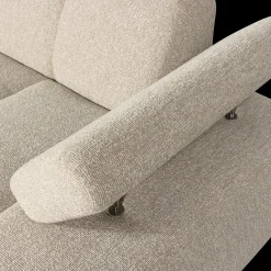 New WOOOD Mojo Bouclé Chaise Longue Beige Melange