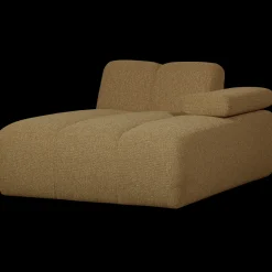 New WOOOD Mojo Bouclé Chaise Longue Yellow, Brown Melange