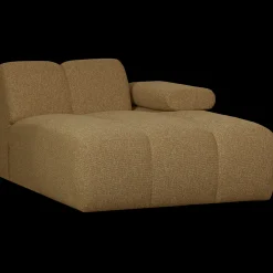 New WOOOD Mojo Bouclé Chaise Longue Yellow, Brown Melange