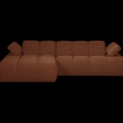WOOOD Mojo Bouclé Chaise Longue Bank Rust Brown Melange