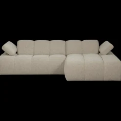 Clearance WOOOD Mojo Bouclé Chaise Longue Bank Beige Melange