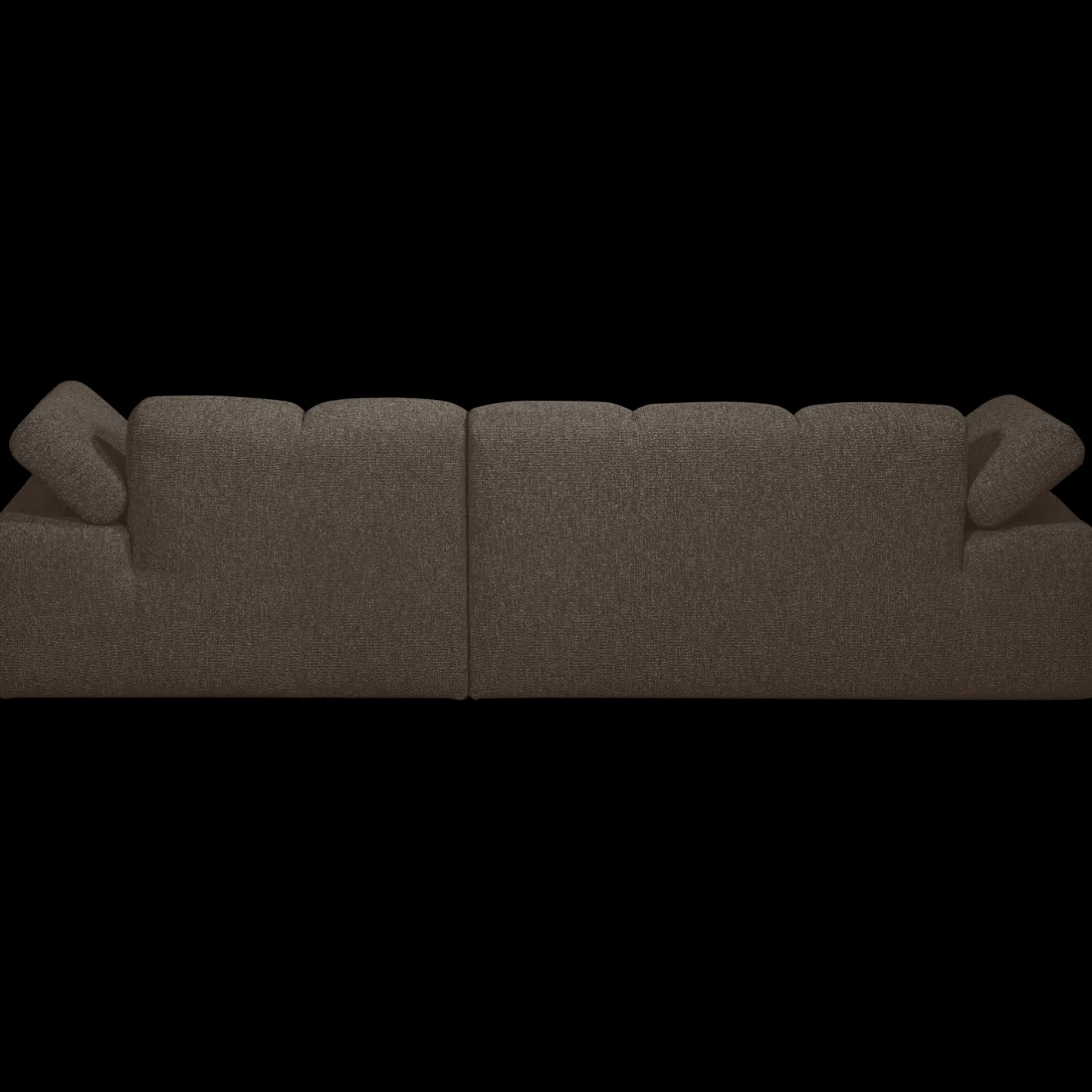 Hot WOOOD Mojo Bouclé Chaise Longue Bank Brown Melange